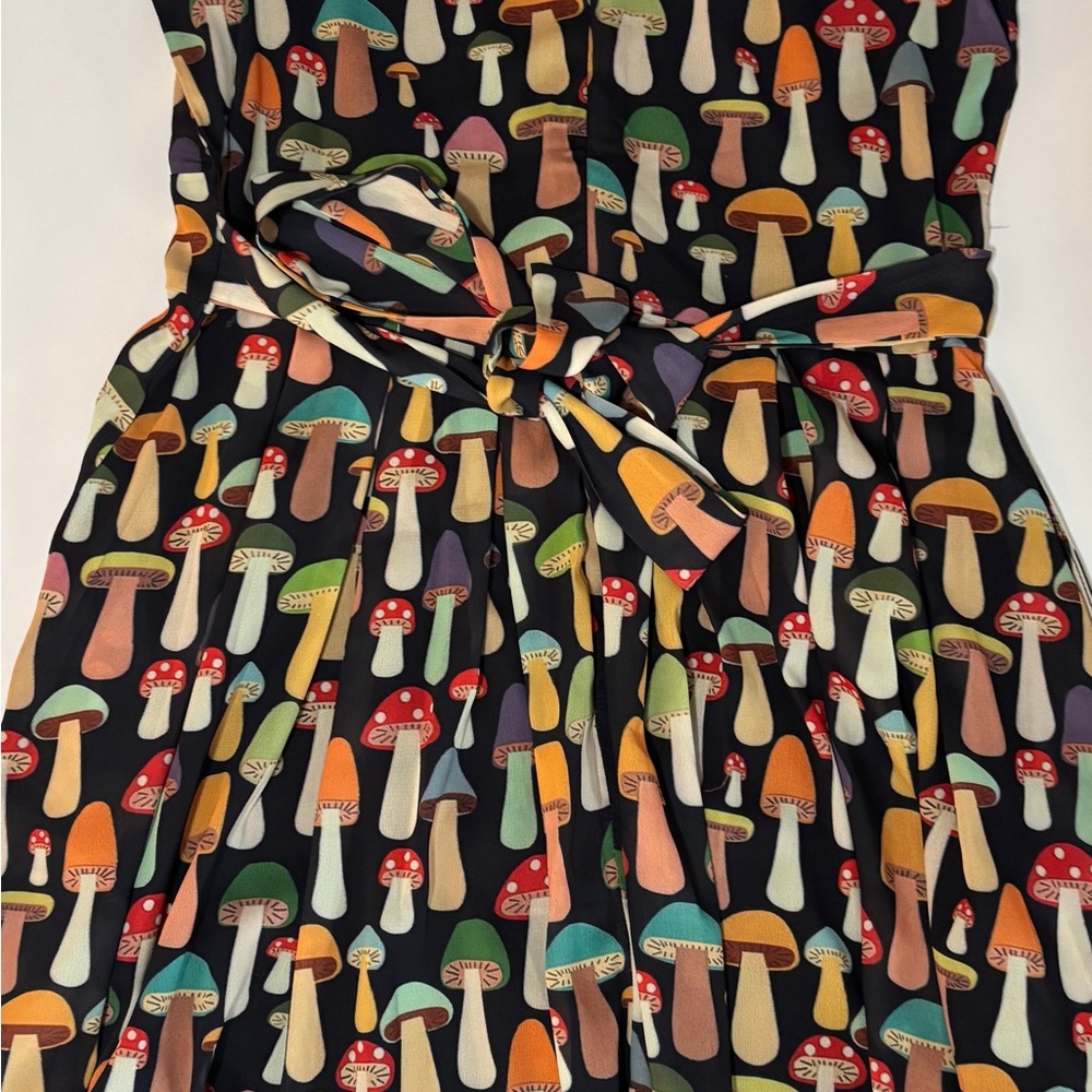 LA Soul Multi-Colored Mushroom Print Dress